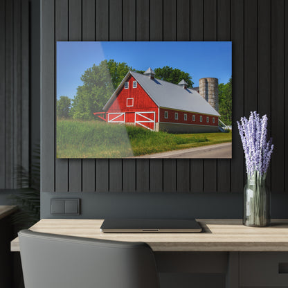 U R There Photography Metamora Red 2020 I Rustic Farmhouse Acrylic Wall Print