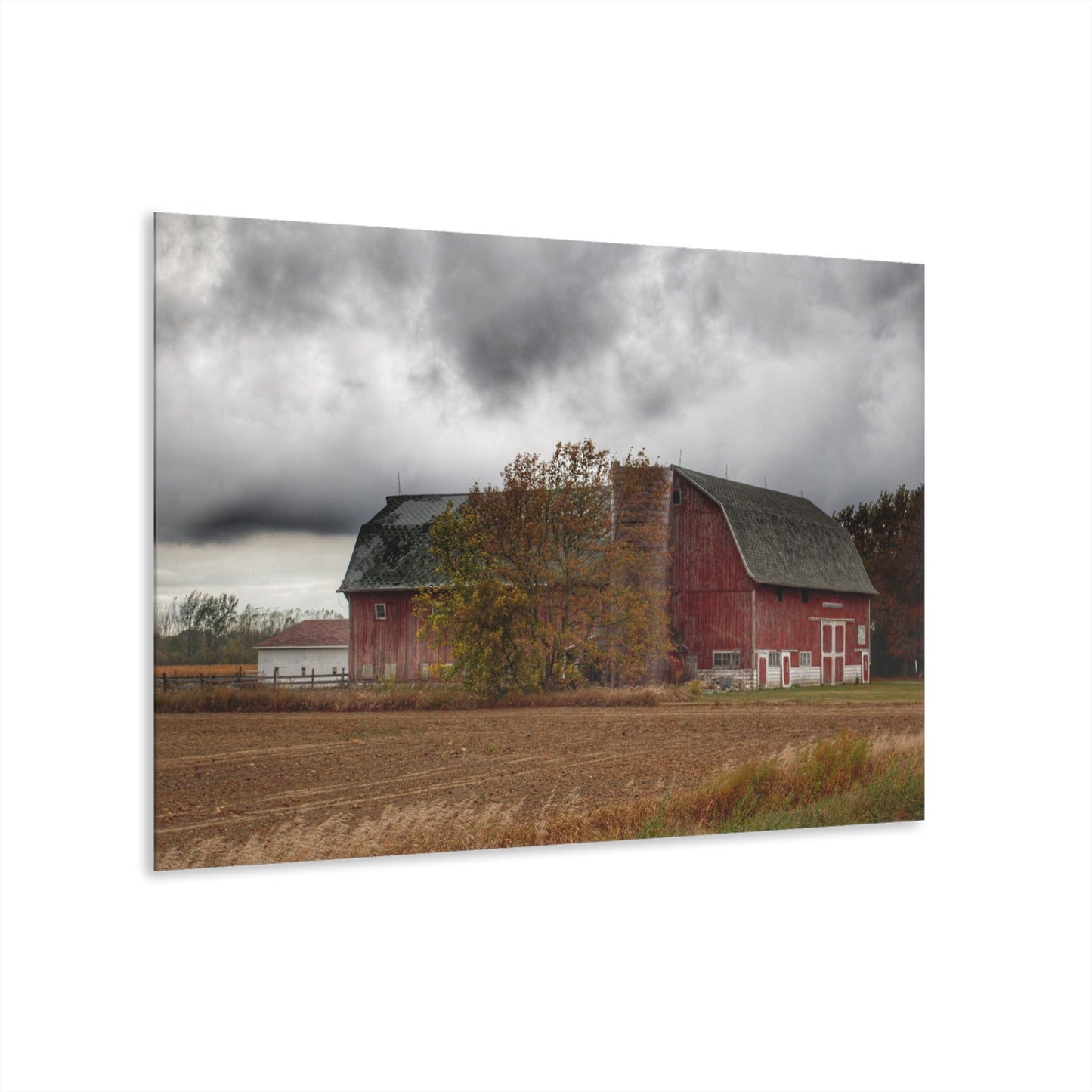 U R There Photography Hinson Road Reds II Rustic Farmhouse Acrylic Wall Print