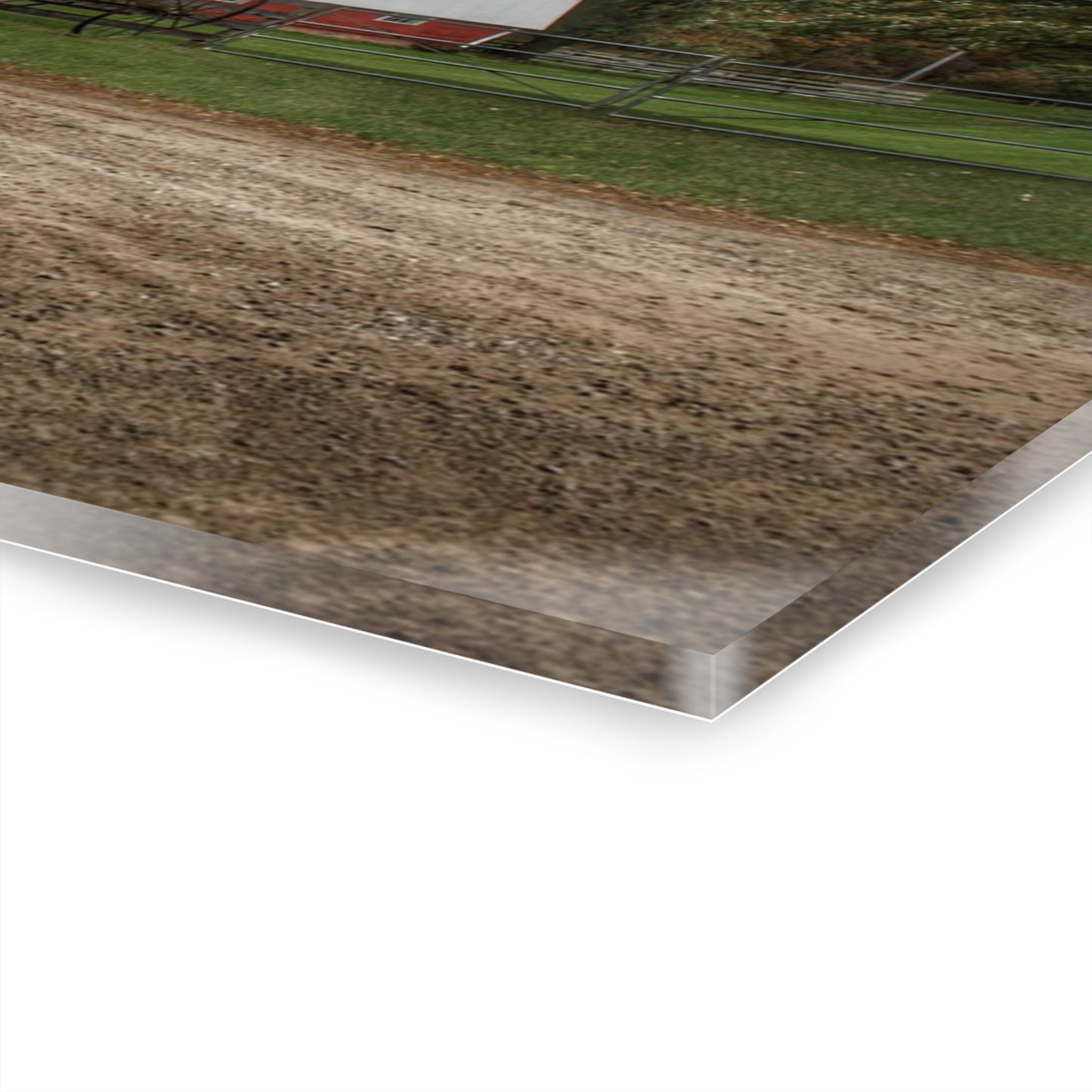 U R There Photography Horton Road Red and Silo Rustic Farmhouse Acrylic Wall Print