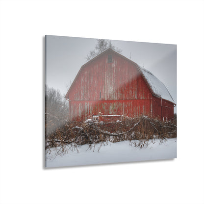 U R There Photography Hadley Road Barn at the Bend Rustic Farmhouse Acrylic Wall Print