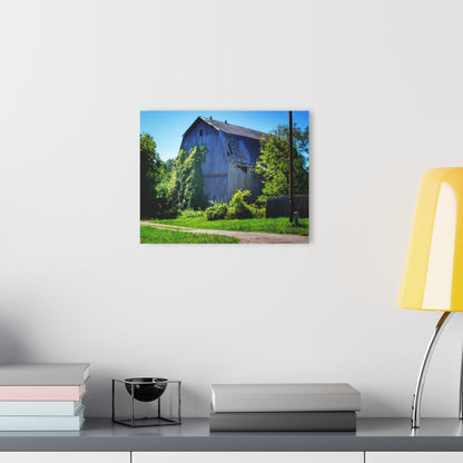 U R There Photography Dryden Road Grey Rustic Farmhouse Acrylic Wall Print