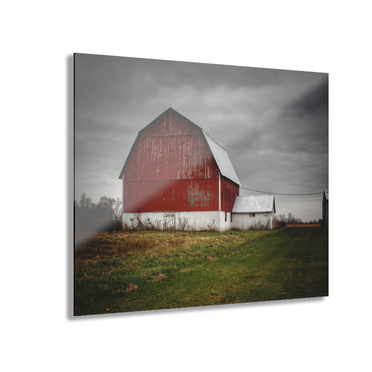 U R There Photography Mills Road Red II Rustic Farmhouse Acrylic Wall Print