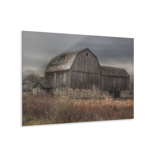 U R There Photography Majestic Grey Rustic Farmhouse Acrylic Wall Print
