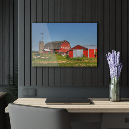 Barn Boutique Modern Farmhouse Acrylic Wall Print| Greenwood Road Red I