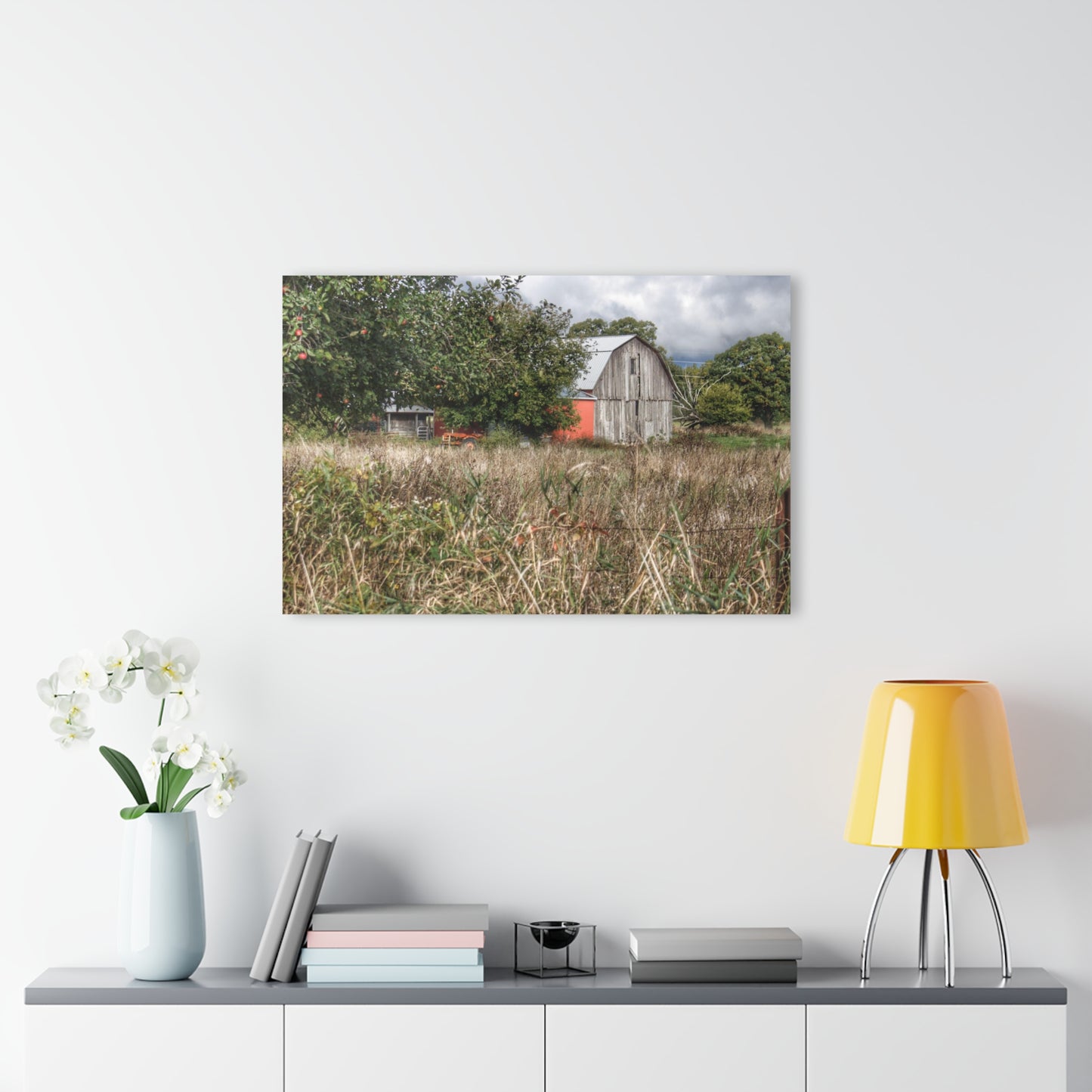 U R There Photography East Frances Road Hidden Grey I Rustic Farmhouse Acrylic Wall Print