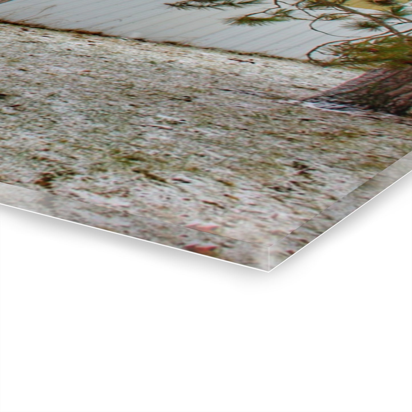 U R There Photography North Lake Pleasant Road Hidden Red Rustic Farmhouse Acrylic Wall Print