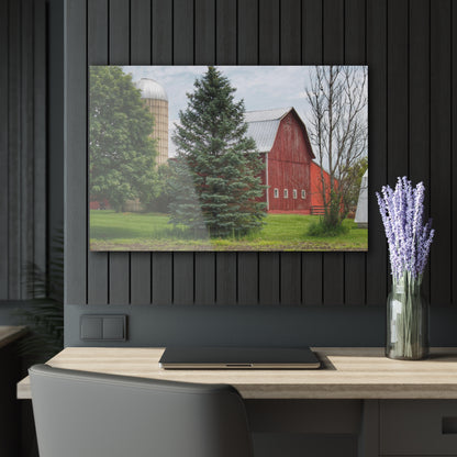 U R There Photography German Road Red I Rustic Farmhouse Acrylic Wall Print