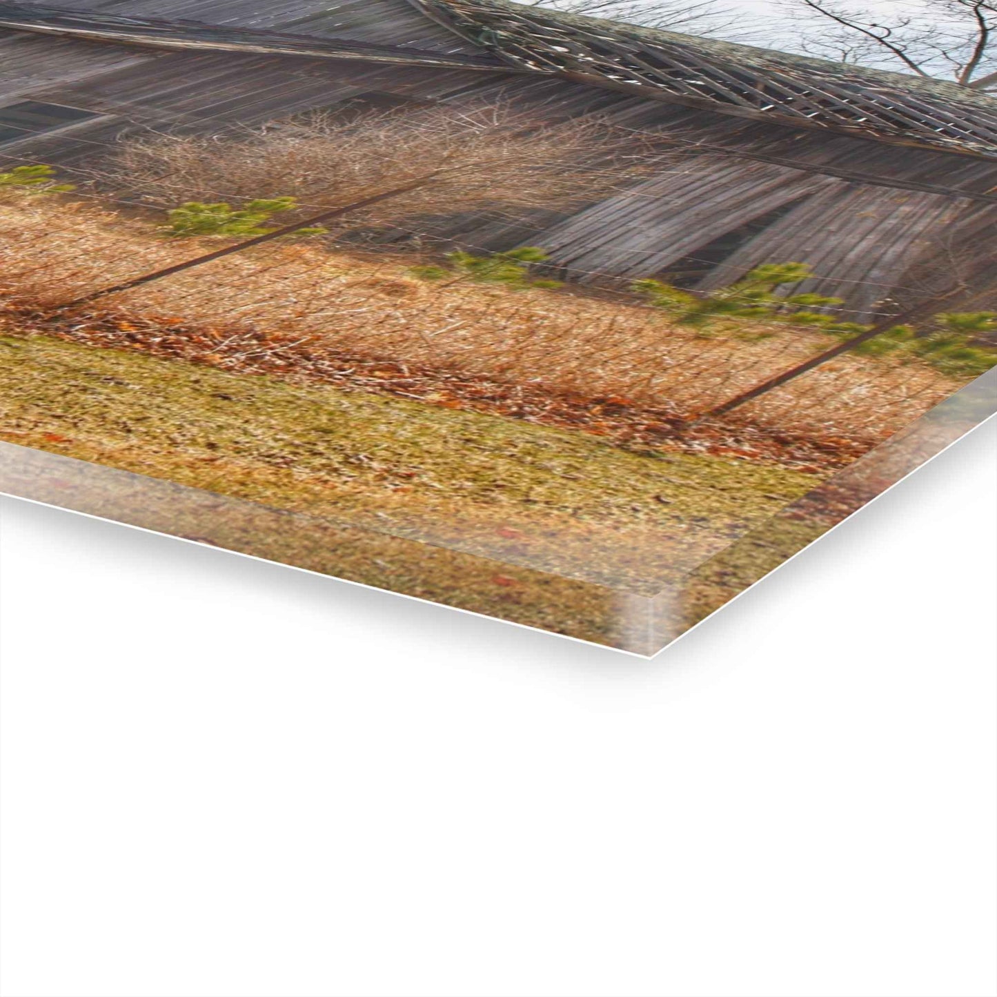 U R There Photography Leix Road Forgotten Grey I Rustic Farmhouse Acrylic Wall Print