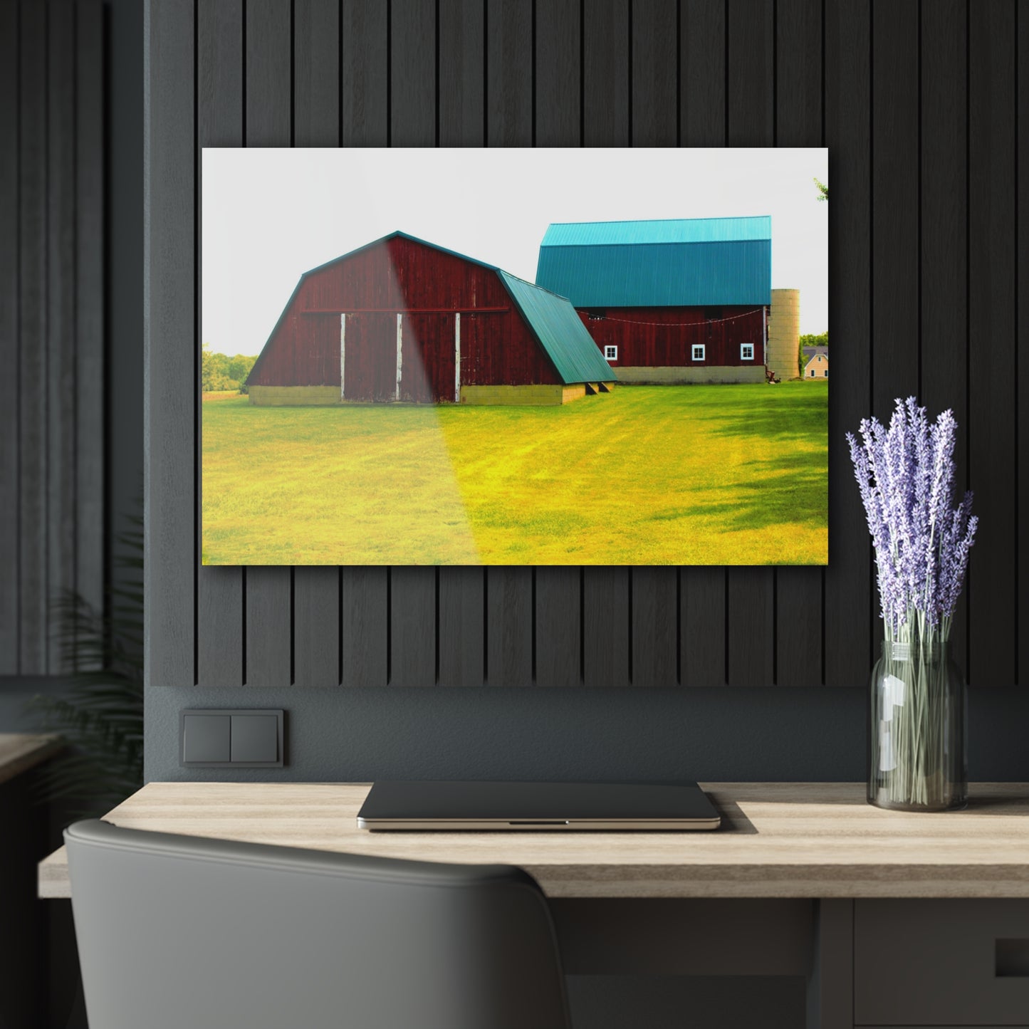 U R There Photography Baldwin Barn Brothers I Rustic Farmhouse Acrylic Wall Print
