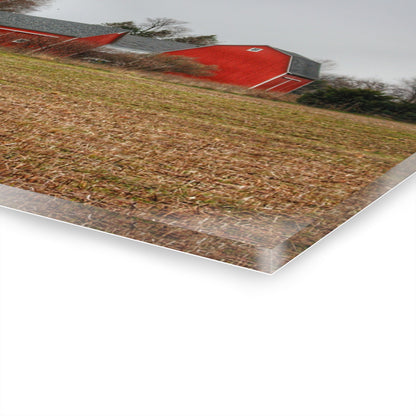 U R There Photography Kidder Road Reds Rustic Farmhouse Acrylic Wall Print