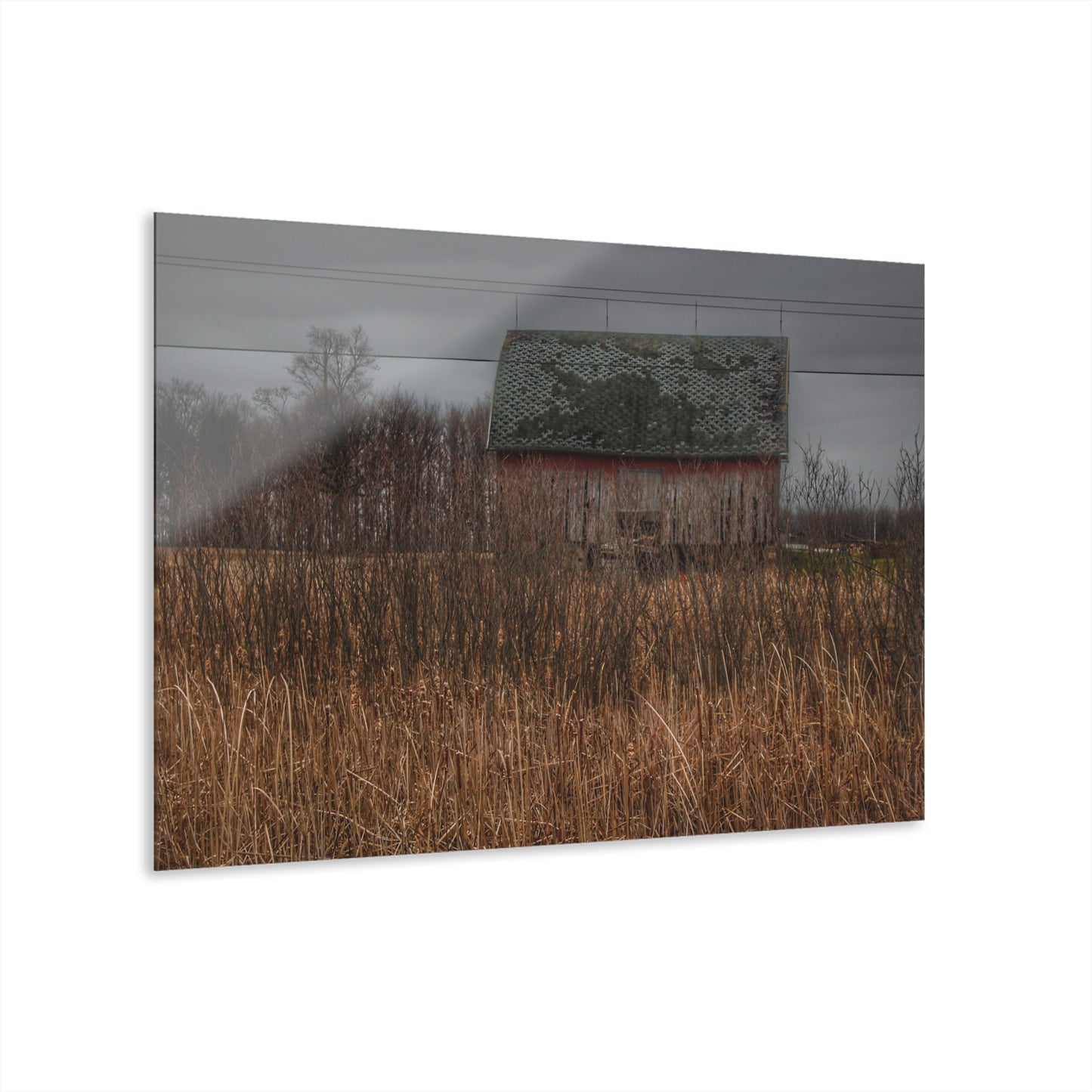 U R There Photography Brown Road Rustic Rustic Farmhouse Acrylic Wall Print