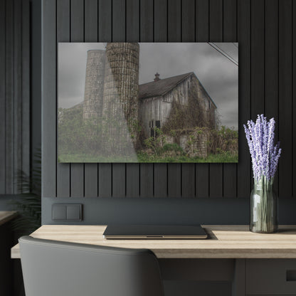 U R There Photography Metamora M-24 Grey I Rustic Farmhouse Acrylic Wall Print