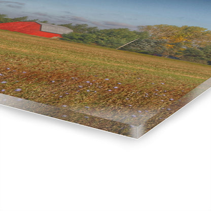 U R There Photography Fargo Road Little Red Rustic Farmhouse Acrylic Wall Print