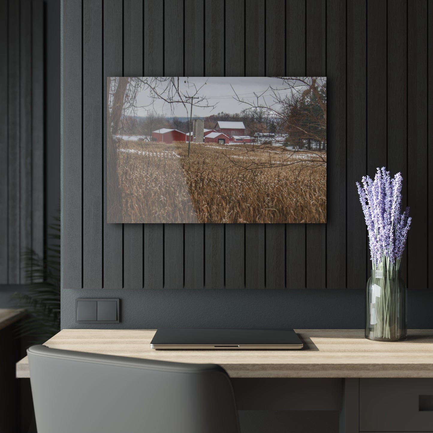 U R There Photography Beyond the Cornfield on Sutton Rustic Farmhouse Acrylic Wall Print