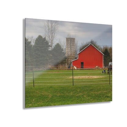 U R There Photography Fostoria Little Red Rustic Farmhouse Acrylic Wall Print