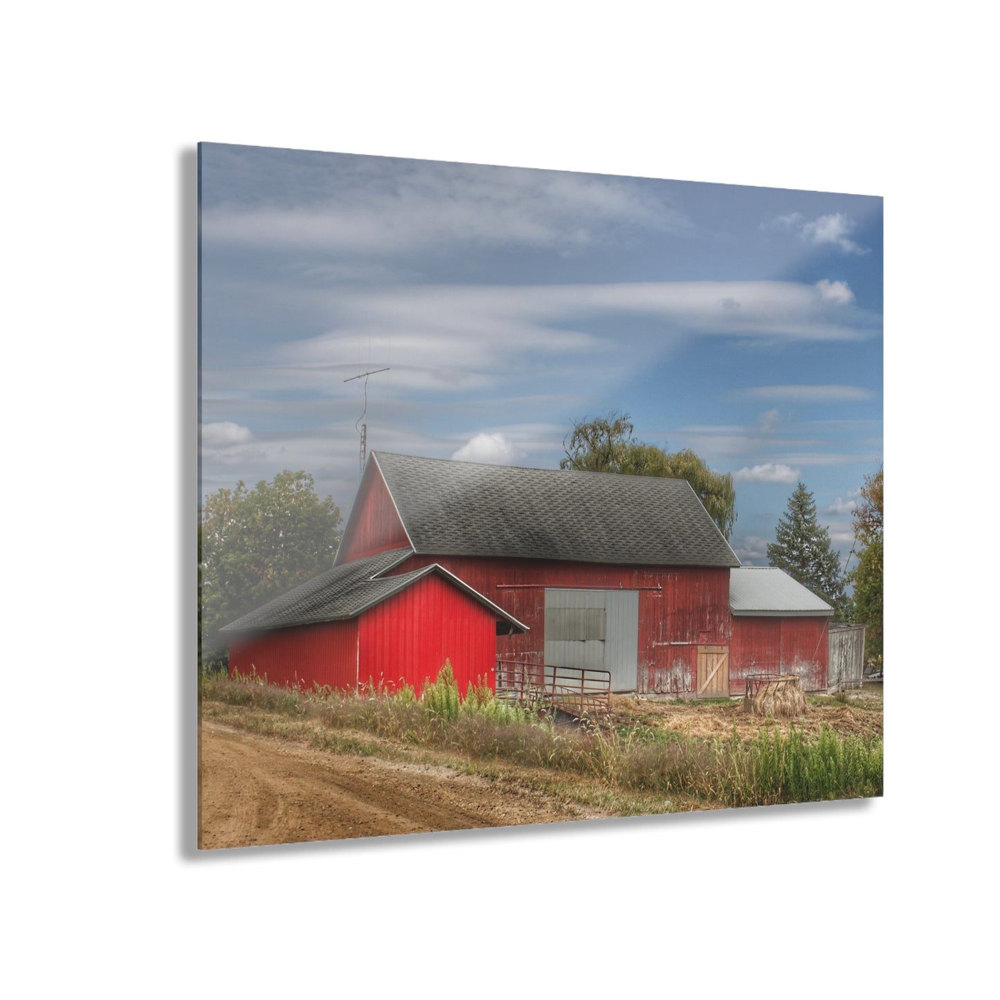 U R There Photography Wheeling Road Horse Barn Rustic Farmhouse Acrylic Wall Print
