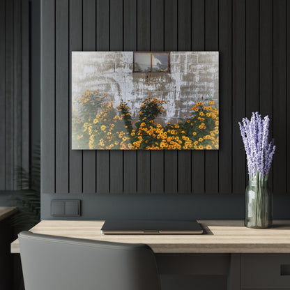U R There Photography Golden Blooms on McDowell Rustic Farmhouse Acrylic Wall Print