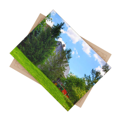 U R There Photography Bordman Road Hidden Grey Rustic Farmhouse Decorative Ceramic Tile