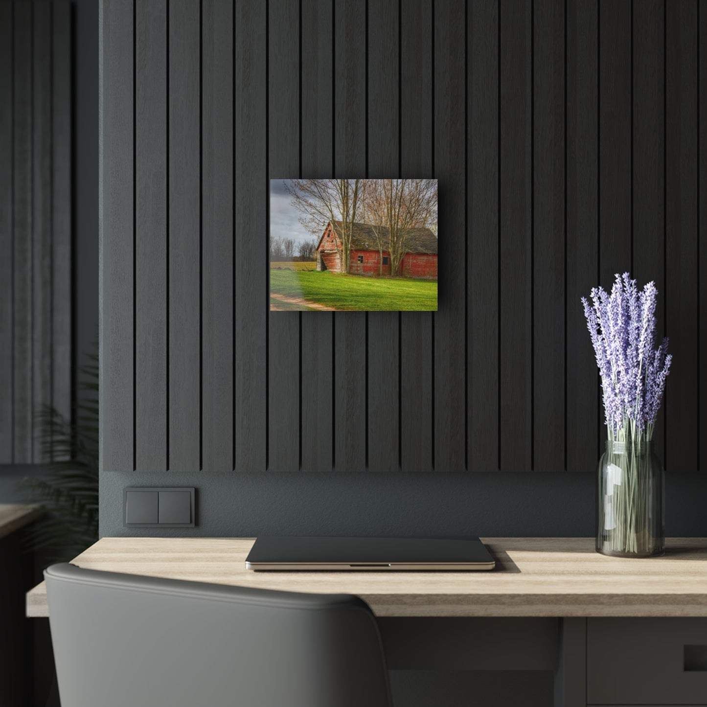 U R There Photography Centerline Shack Rustic Farmhouse Acrylic Wall Print