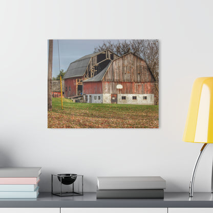 U R There Photography Crawford Road Old Red Rustic Farmhouse Acrylic Wall Print