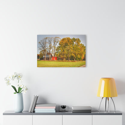U R There Photography Barkley Road Red II Rustic Farmhouse Acrylic Wall Print