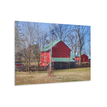 U R There Photography Imlay City Road Cow Barn I Rustic Farmhouse Acrylic Wall Print