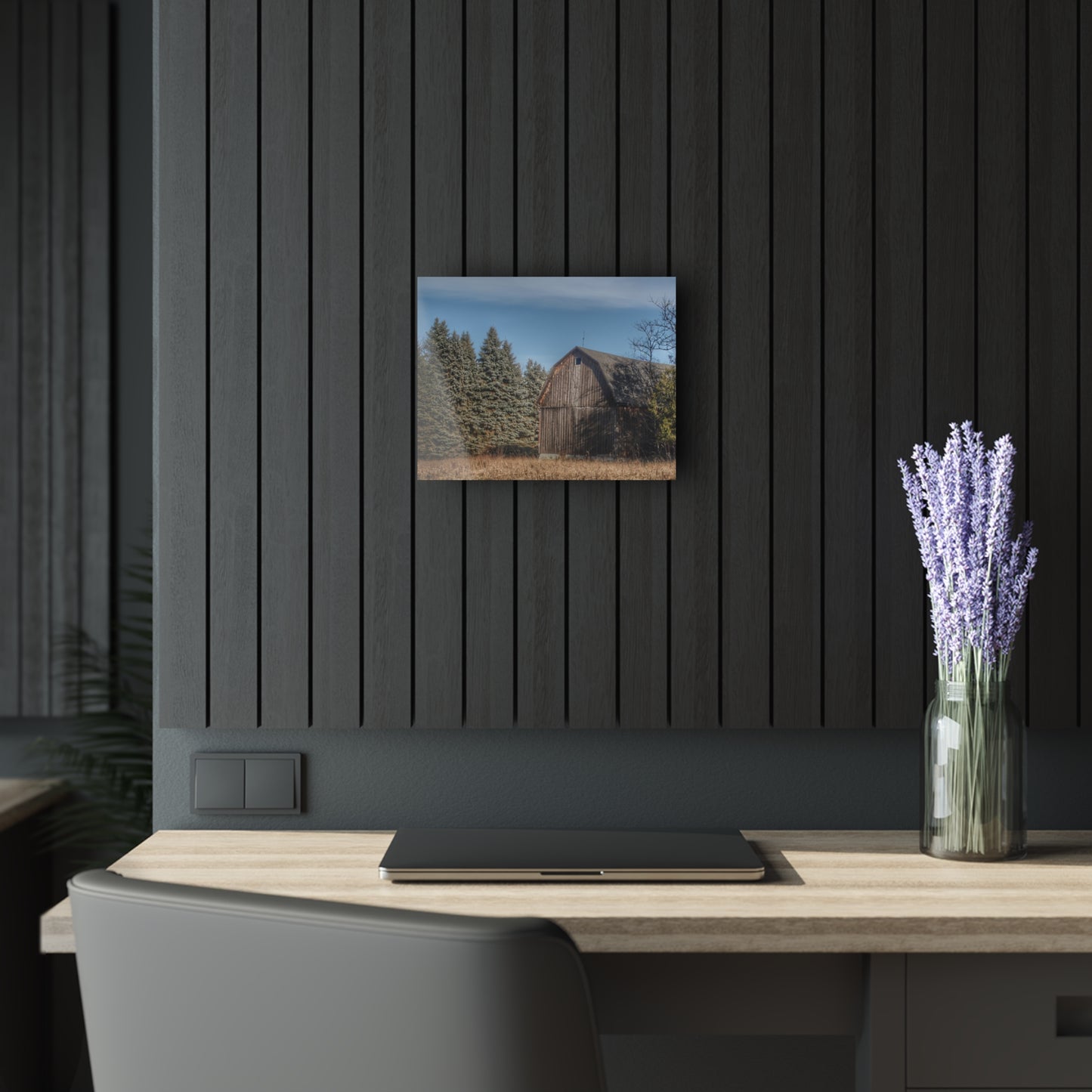 U R There Photography Washburn Old Grey Rustic Farmhouse Acrylic Wall Print