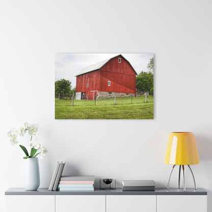 U R There Photography Elba Road Red II Rustic Farmhouse Acrylic Wall Print