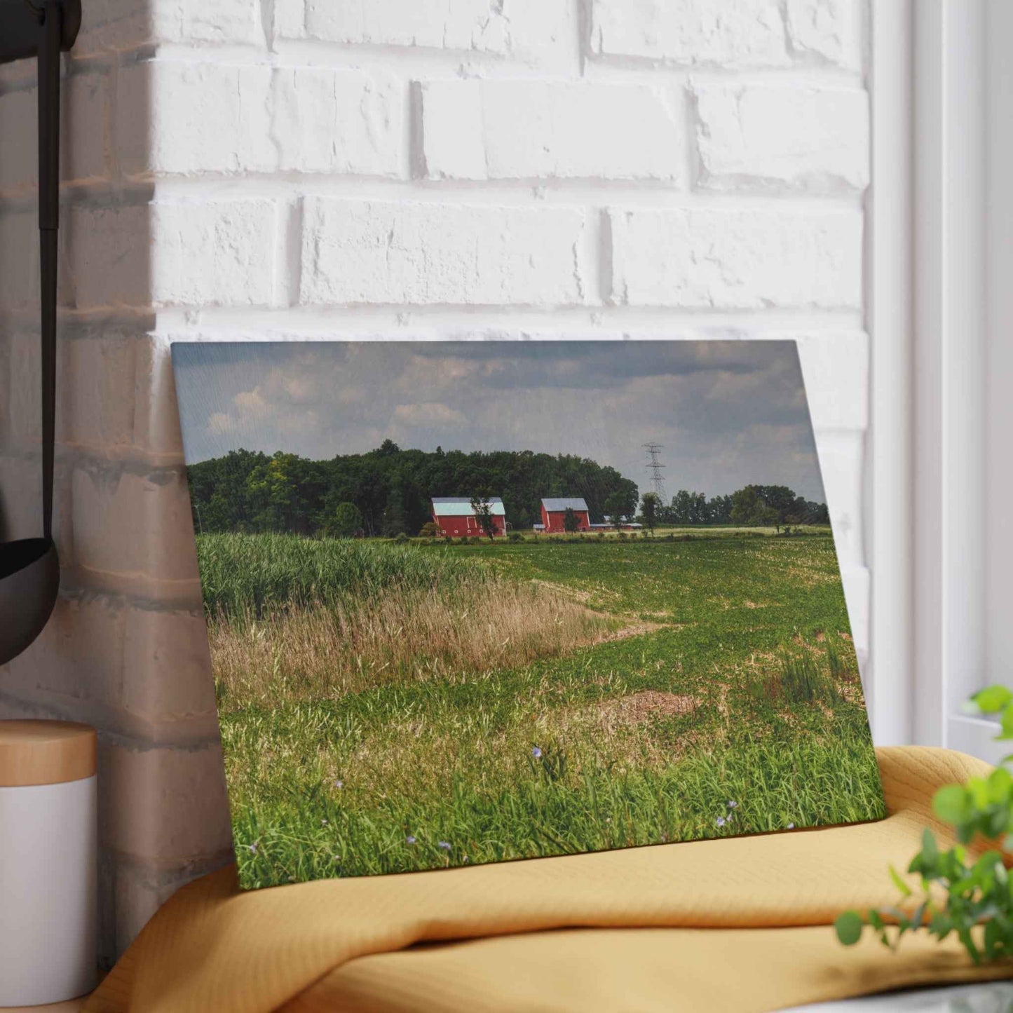 Rustic Farmhouse Cutting Board| Across the Field in Elba II