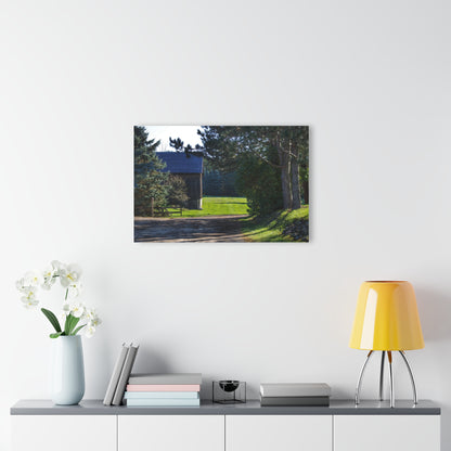 U R There Photography Hosner Road Hidden Grey Rustic Farmhouse Acrylic Wall Print
