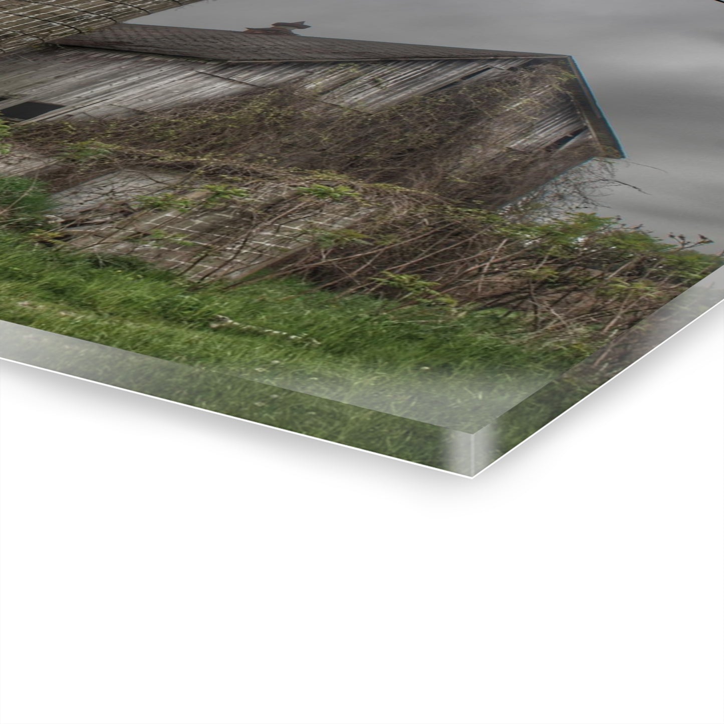 U R There Photography Metamora M-24 Grey I Rustic Farmhouse Acrylic Wall Print