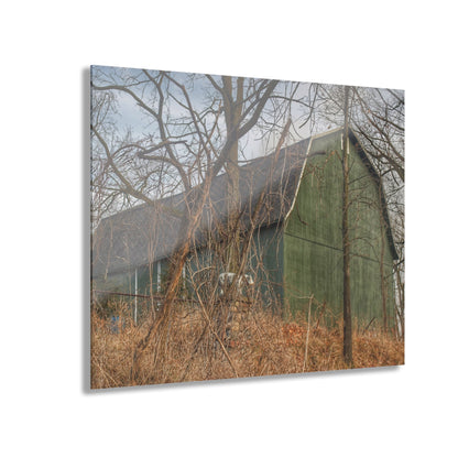 U R There Photography Yale Road Hidden Green Rustic Farmhouse Acrylic Wall Print