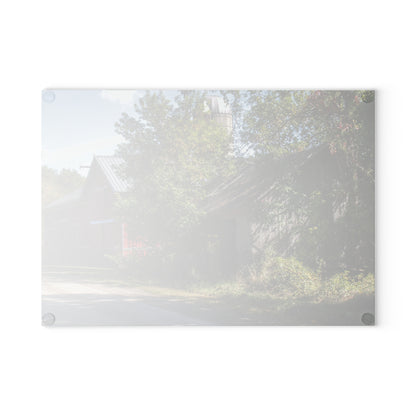 U R There Photography Bordman Roadside Buddies II Rustic Farmhouse Tempered-Glass Cutting Board