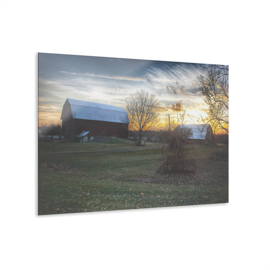 U R There Photography Ortonville Red Rustic Farmhouse Acrylic Wall Print