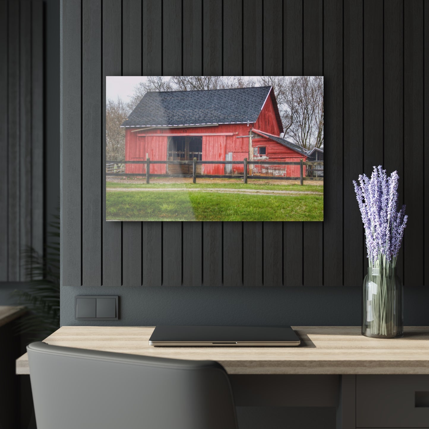 U R There Photography M-21 Roadside Stable II Rustic Farmhouse Acrylic Wall Print
