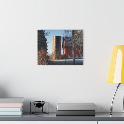 U R There Photography Newark Hidden Red Rustic Farmhouse Acrylic Wall Print