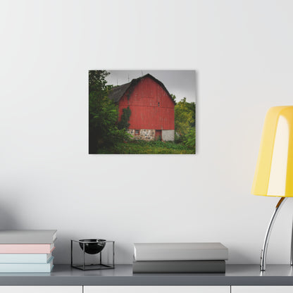 U R There Photography Brown Road Hidden Red I Rustic Farmhouse Acrylic Wall Print