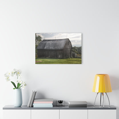 U R There Photography Rich Road Grey Rustic Farmhouse Acrylic Wall Print