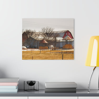 U R There Photography Hidden Red Rustic Farmhouse Acrylic Wall Print