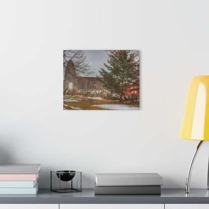 U R There Photography Schott Road Grey II Rustic Farmhouse Acrylic Wall Print