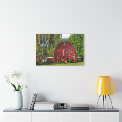 U R There Photography Henderson Red Rustic Farmhouse Acrylic Wall Print