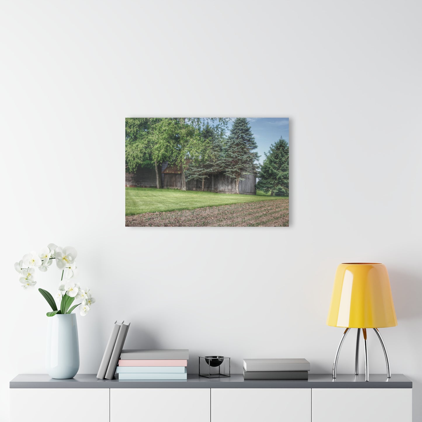 U R There Photography Barkley Road Greys II Rustic Farmhouse Acrylic Wall Print