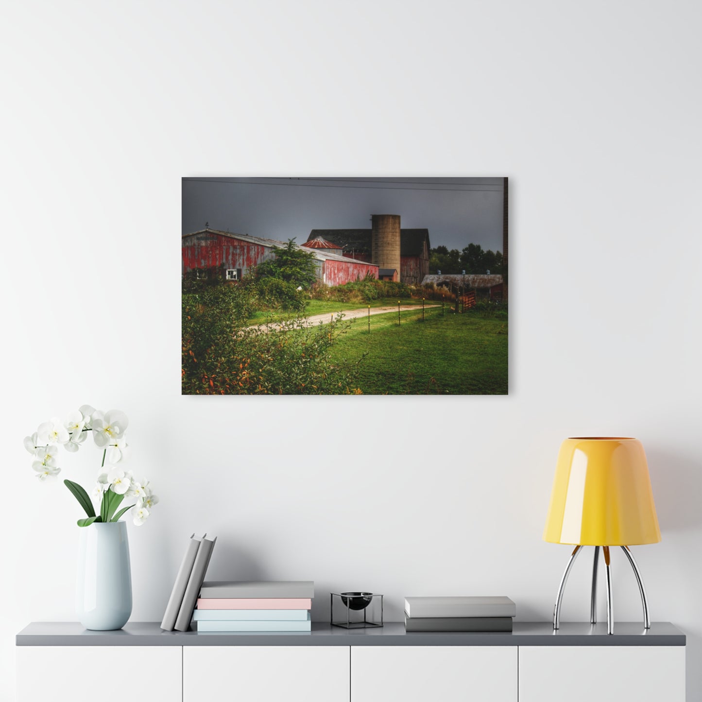 U R There Photography Path of Barns Rustic Farmhouse Acrylic Wall Print