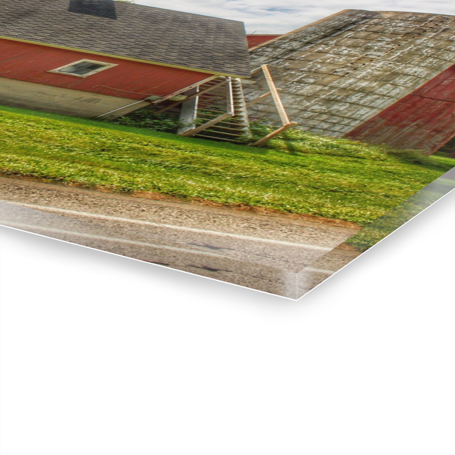 U R There Photography Metamora Red Silo Rustic Farmhouse Acrylic Wall Print