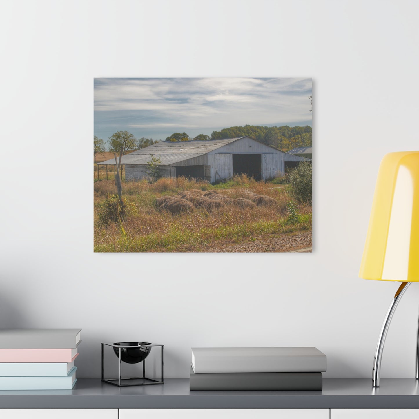 U R There Photography Hurds Corner Road Grey Shack Rustic Farmhouse Acrylic Wall Print