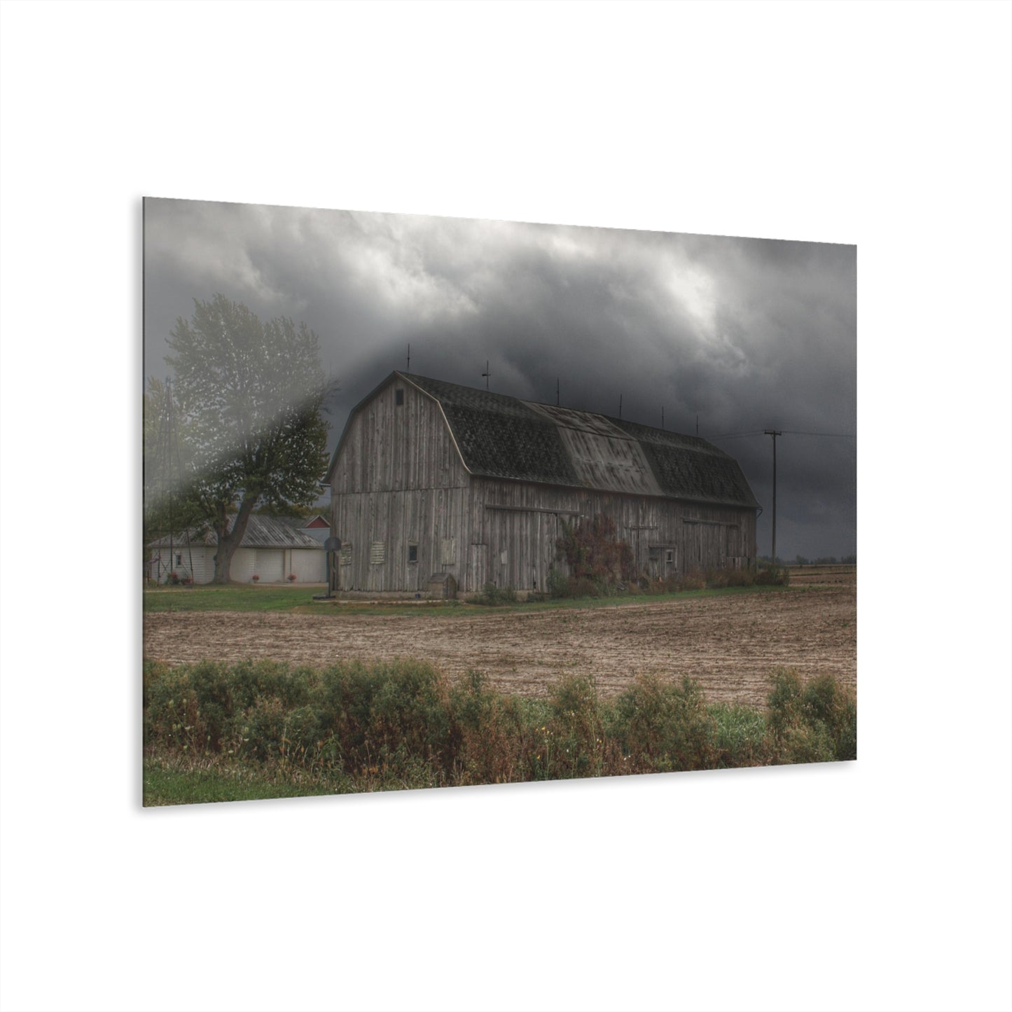 U R There Photography Waterman Road Grey II Rustic Farmhouse Acrylic Wall Print