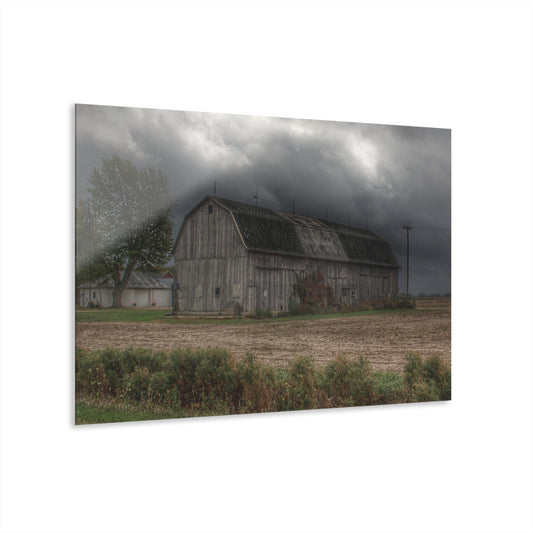 U R There Photography Waterman Road Grey II Rustic Farmhouse Acrylic Wall Print