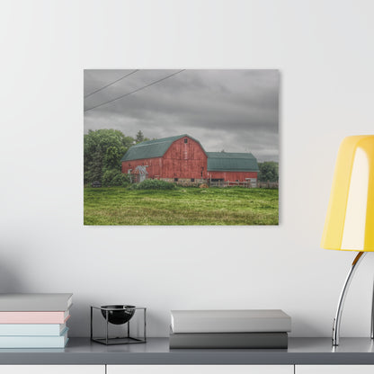 U R There Photography Clifford Road Red I Rustic Farmhouse Acrylic Wall Print