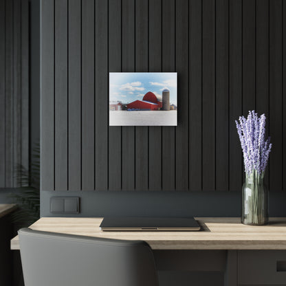 U R There Photography Barnes Road Reds Rustic Farmhouse Acrylic Wall Print