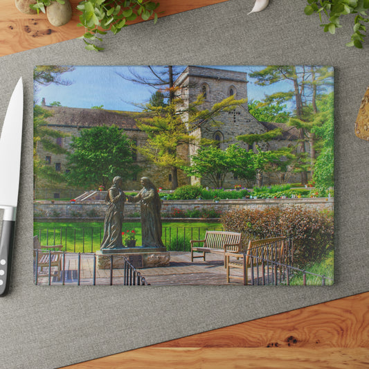 U R There Photography Saint Hugo of the Hills I Rustic Farmhouse Tempered-Glass Cutting Board